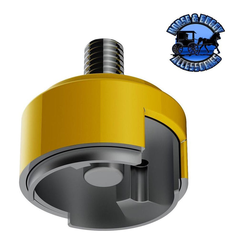 1/2"-13 Thread-On Shift Knob Mounting Adapter Eaton-Fuller 13/15/18 SHIFTER chrome 70589b,CADMIUM ORANGE 70880B,INDIGO BLUE 70881B,EMERALD GREEN 70882B,CANDY RED 70883B,LIQUID SILVER 70884B,PEARL WHITE 70885B,ELECTRIC YELLOW 70886B Sienna