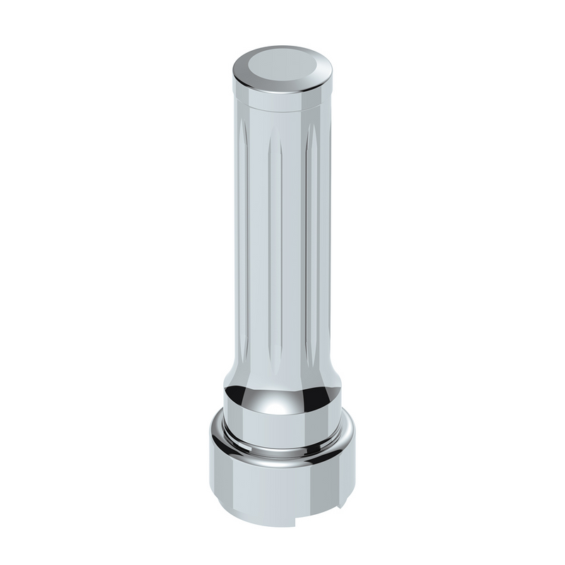 Thread-On Dallas Gearshift Knob With 9/10 Speed Adapter - Chrome/Vertical