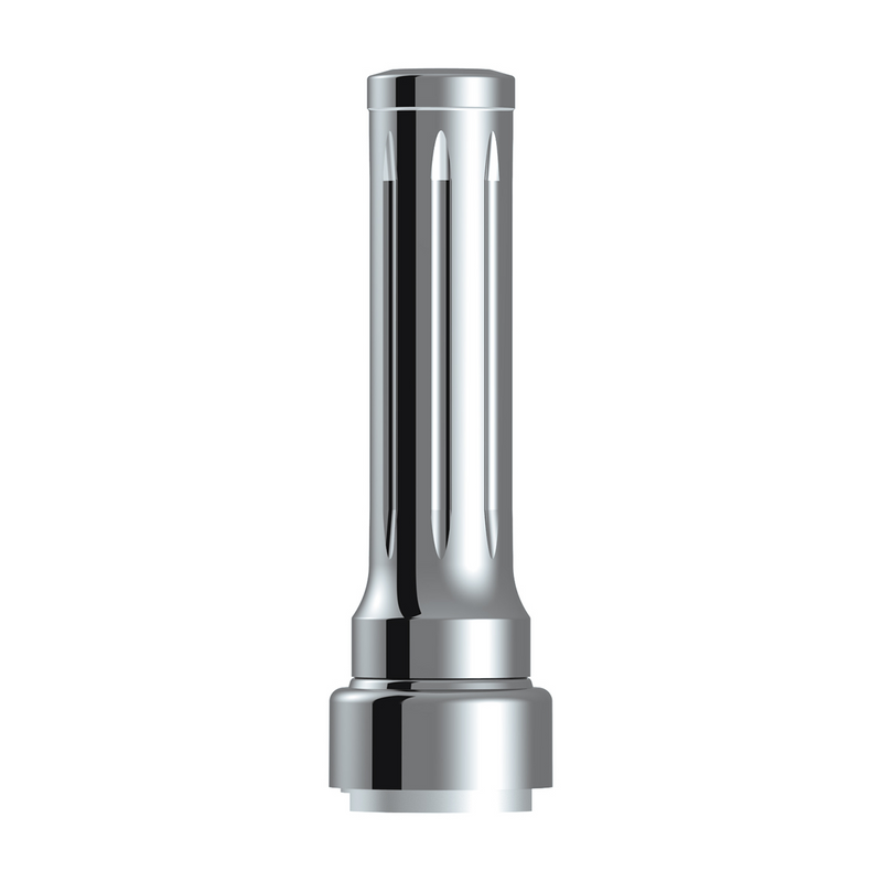 Thread-On Dallas Gearshift Knob With 9/10 Speed Adapter - Chrome/Vertical