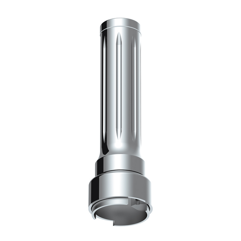 Thread-On Dallas Gearshift Knob With 9/10 Speed Adapter - Chrome/Vertical