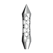 Daytona Style Spike Grip Handle With Beer Tap Adapter - Chrome