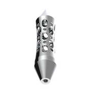 Daytona Style Spike Grip Handle With Beer Tap Adapter - Chrome