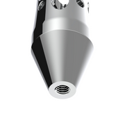 Daytona Style Spike Grip Handle With Beer Tap Adapter - Chrome
