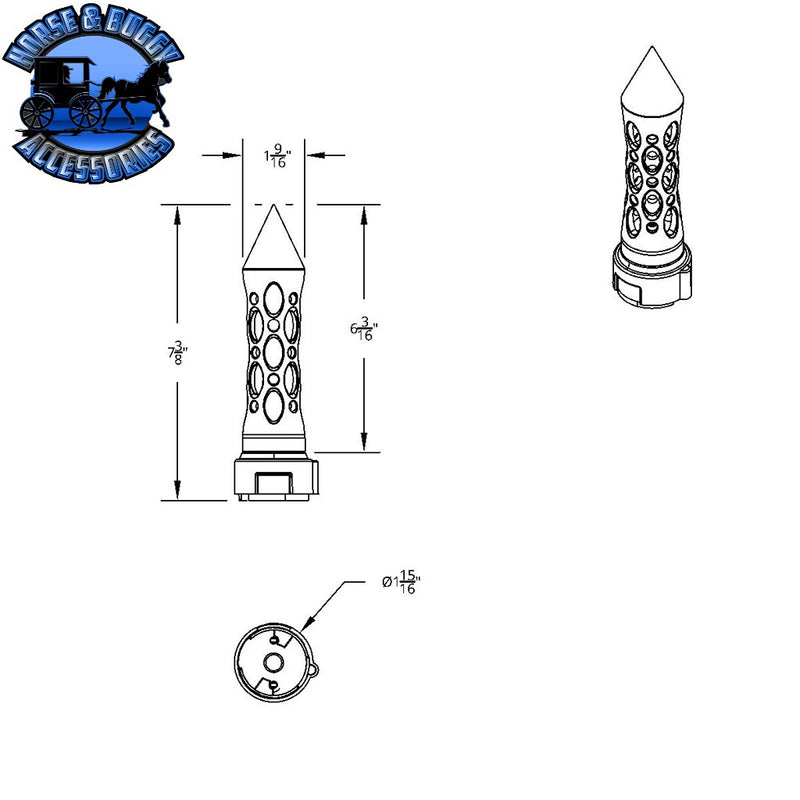 THREAD-ON DAYTONA STYLE SPIKE GEARSHIFT KNOB WITH LED 13/15/18 SPEED ADAPTER (CHOOSE COLOR) (CHOOSE FINISH) SHIFTER Black/Amber LED,Black/Red LED,Black/Blue LED,Black/White LED,Chrome/Amber LED,Chrome/Red LED,Chrome/Blue LED,Chrome/White LED Lavender