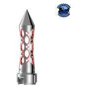 THREAD-ON DAYTONA STYLE SPIKE GEARSHIFT KNOB WITH LED 13/15/18 SPEED ADAPTER - CHROME/RED LED #70919 SHIFTER Light Slate Gray