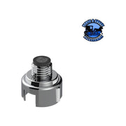 THREAD-ON DAYTONA STYLE SPIKE GEARSHIFT KNOB WITH LED 13/15/18 SPEED ADAPTER - CHROME/RED LED #70919 SHIFTER Dim Gray