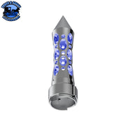 Thread-On Daytona Style Spike Gearshift Knob With LED 9/10 Speed Adapter (Choose finish) (Choose LED Color) Shift Knob Black / Amber,Black / Red,Black / Blue,Black / White,Chrome / Amber,Chrome / Red,Chrome / Blue,Chrome / White Light Slate Gray