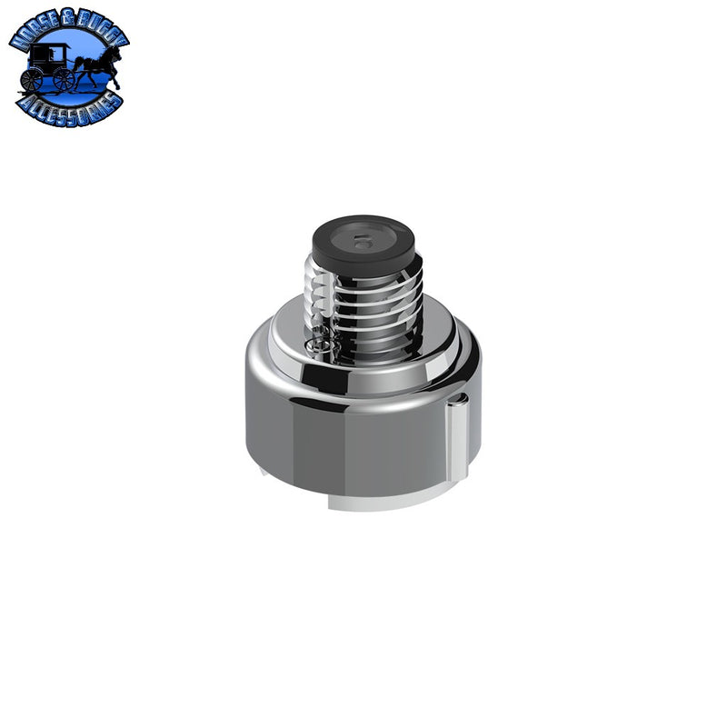 Thread-On Daytona Style Spike Gearshift Knob With LED 9/10 Speed Adapter (Choose finish) (Choose LED Color) Shift Knob Black / Amber,Black / Red,Black / Blue,Black / White,Chrome / Amber,Chrome / Red,Chrome / Blue,Chrome / White Slate Gray