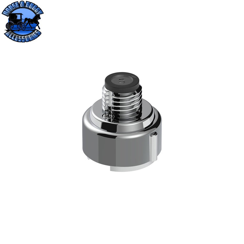 Thread-On Daytona Style Spike Gearshift Knob With LED 9/10 Speed Adapter (Choose finish) (Choose LED Color) Shift Knob Black / Amber,Black / Red,Black / Blue,Black / White,Chrome / Amber,Chrome / Red,Chrome / Blue,Chrome / White Slate Gray