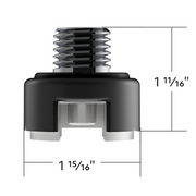 M30X3.5 Thread-On Shift Knob Mounting Adapter For Eaton Fuller Style 13/15/18 Shifter - Matte Black