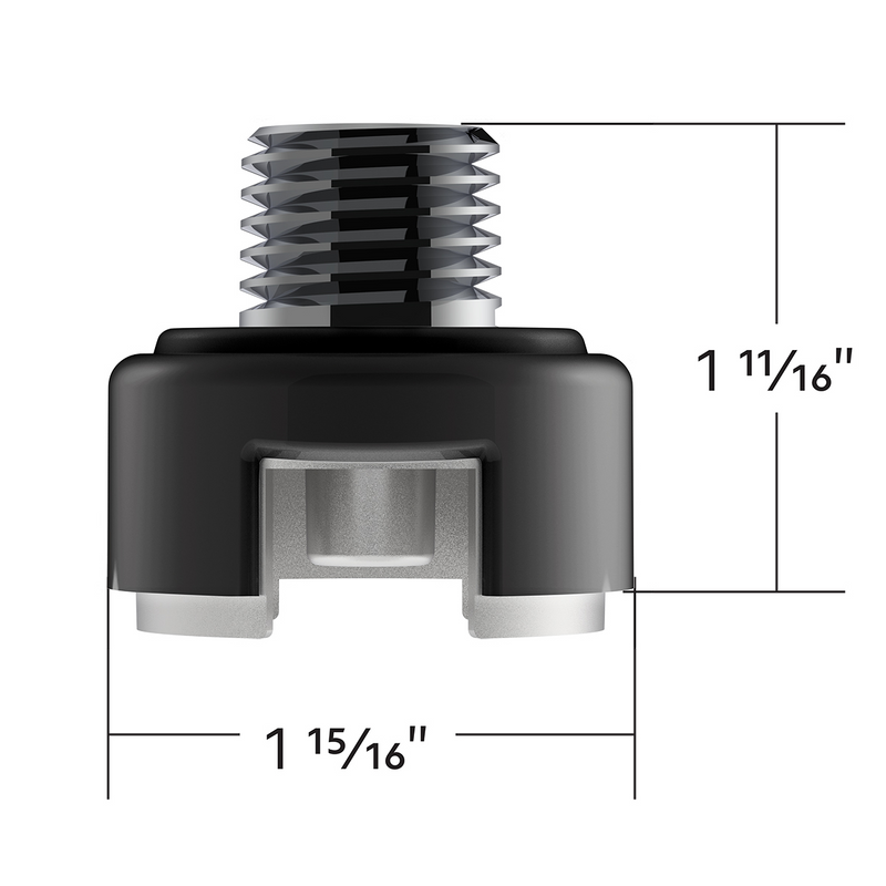 M30X3.5 Thread-On Shift Knob Mounting Adapter For Eaton Fuller Style 13/15/18 Shifter - Matte Black