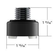 M30X3.5 Thread-On Shift Knob Mounting Adapter For Eaton Fuller Style 9/10 Shifter - Matte Black