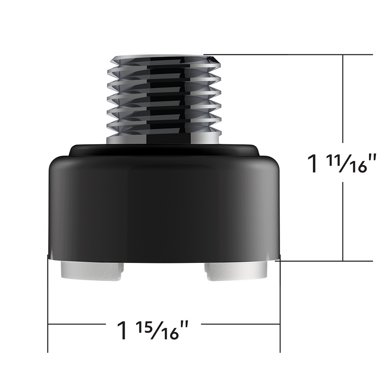 M30X3.5 Thread-On Shift Knob Mounting Adapter For Eaton Fuller Style 9/10 Shifter - Matte Black