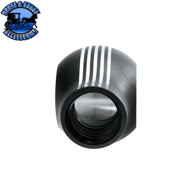 UP-70955 M30X3.5 Thread-On Carolina Style Gearshift Knob-Matte Black