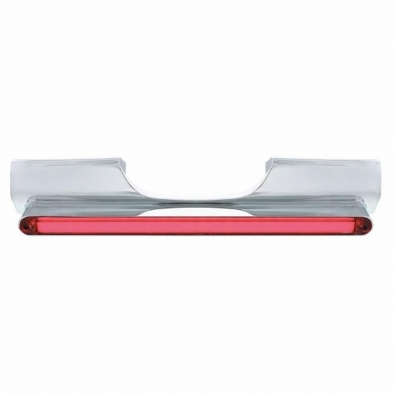 Motorcycle Rear Signal Light Bar With 24 LED 12" GloLight Bar - Red LED/Clear Lens