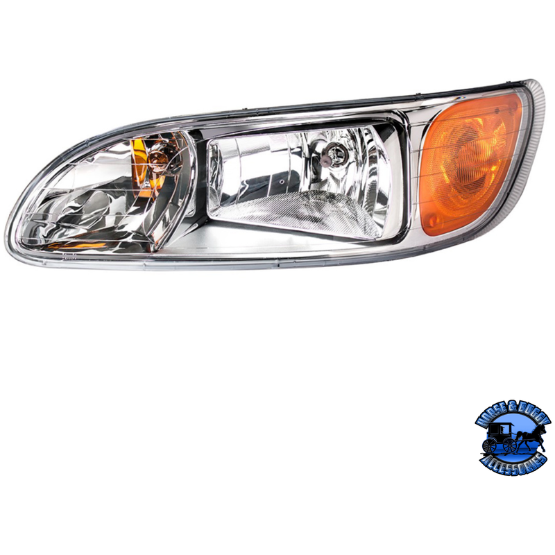 HEADLIGHT FOR 2008+ PETERBILT 382/384/386/387 (Choose Side) HEADLIGHT Driver's Side,Passenger's Side Gray