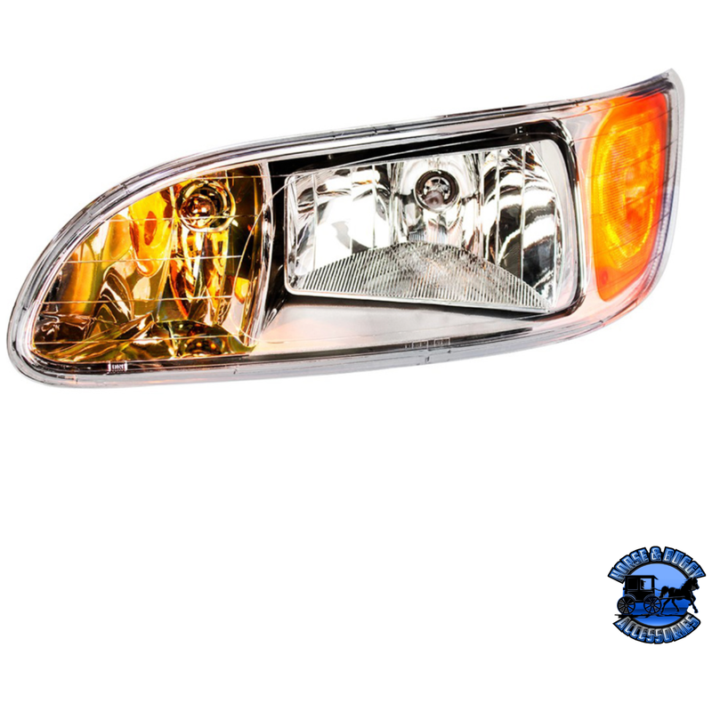 HEADLIGHT FOR 2008+ PETERBILT 382/384/386/387 (Choose Side) HEADLIGHT Driver's Side,Passenger's Side Light Gray