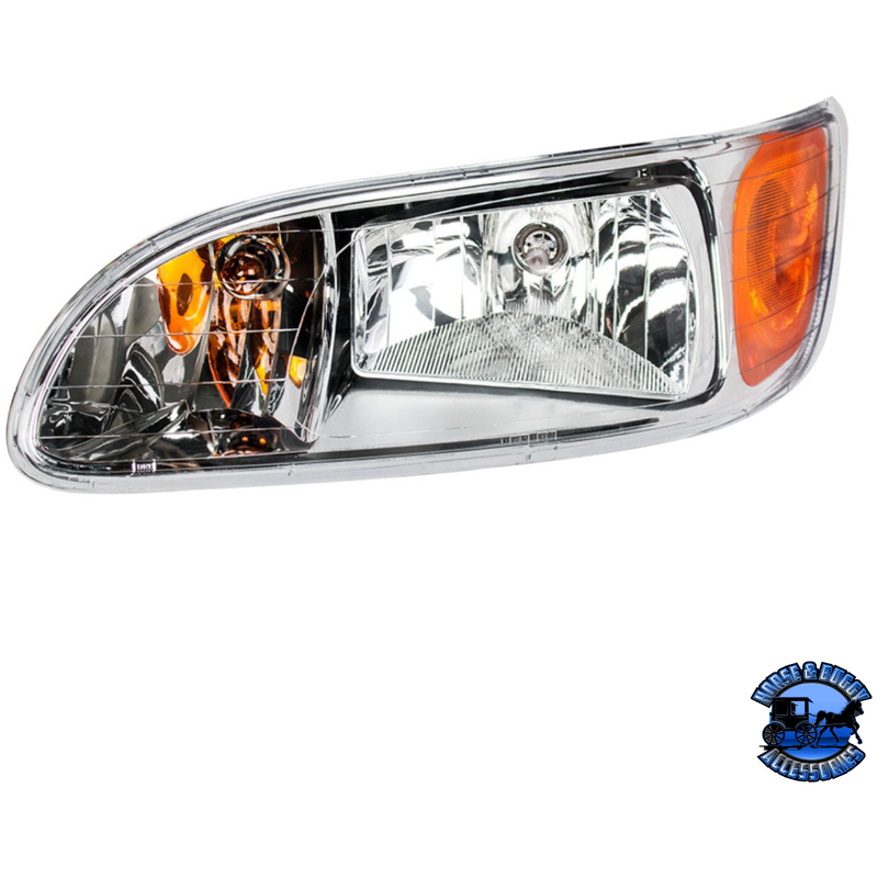 HEADLIGHT FOR 2008+ PETERBILT 382/384/386/387 (Choose Side) HEADLIGHT Driver's Side,Passenger's Side Dark Slate Gray