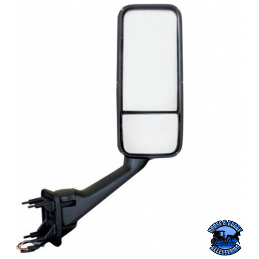 HEATED MIRROR ASSEMBLY FOR PETERBILT 387/587 & KENWORTH T2000/T700 (Choose Color) (Choose Side) Heated Mirror Chrome / Passenger's Side Dark Slate Gray