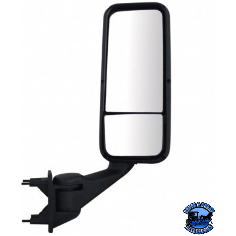 HEATED MIRROR ASSEMBLY FOR PETERBILT 387/587 & KENWORTH T2000/T700 (Choose Color) (Choose Side) Heated Mirror Black / Passenger's Side Dark Slate Gray