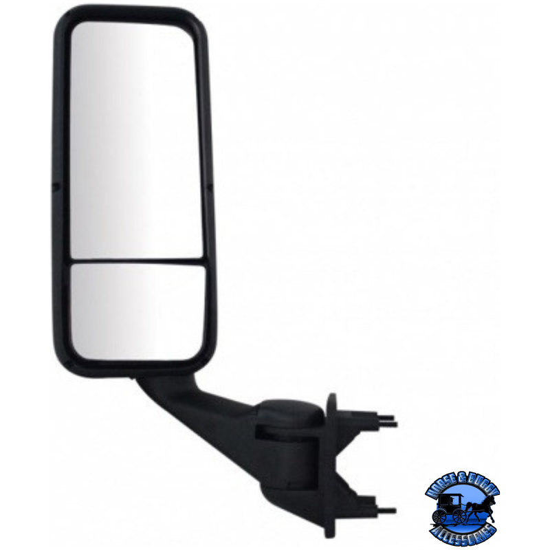 HEATED MIRROR ASSEMBLY FOR PETERBILT 387/587 & KENWORTH T2000/T700 (Choose Color) (Choose Side) Heated Mirror Black / Driver's Side Dark Slate Gray