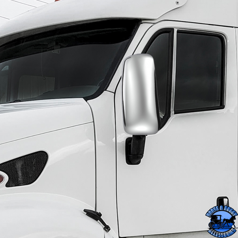 MIRROR COVER FOR PB 387 (2000-2011), 587 (2012-2018), & KW T700 (2010-2016) (Choose Color) (Choose Side) Mirror Cover Chrome / Driver's Side,Chrome / Passenger's Side,Black / Driver's Side,Black / Passenger's Side Black