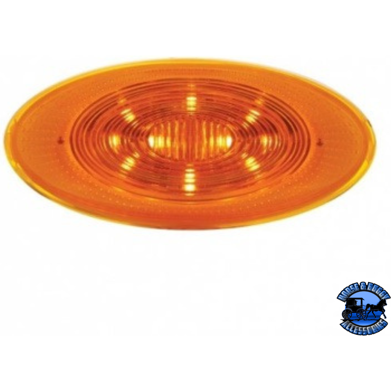 10 LED FENDER PARKING & TURN SIGNAL LIGHT FOR PETERBILT 386 (2006-2014) & 387 (2006-2010) (Choose Color) FENDER LIGHT Amber Lens Chocolate