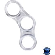 CENTER DASH 3 GAUGE CLUSTER BEZEL WITH VISOR 2006+ PETERBILT - RIGHT #41293 Center Dash Light Gray