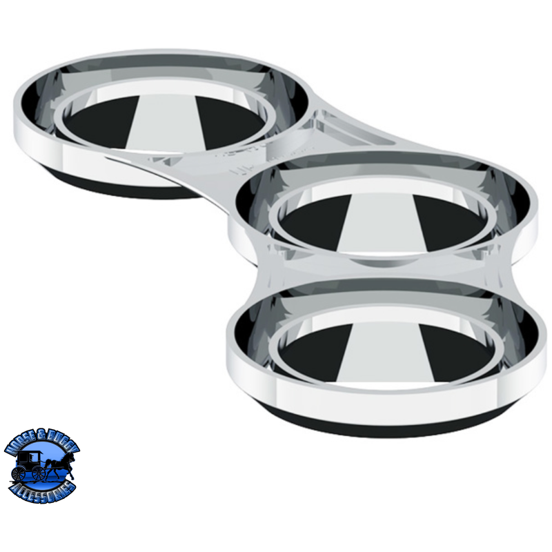 CENTER DASH 3 GAUGE CLUSTER BEZEL WITH VISOR FOR 2006+ PETERBILT - LEFT #41292 Center Dash Dark Slate Gray