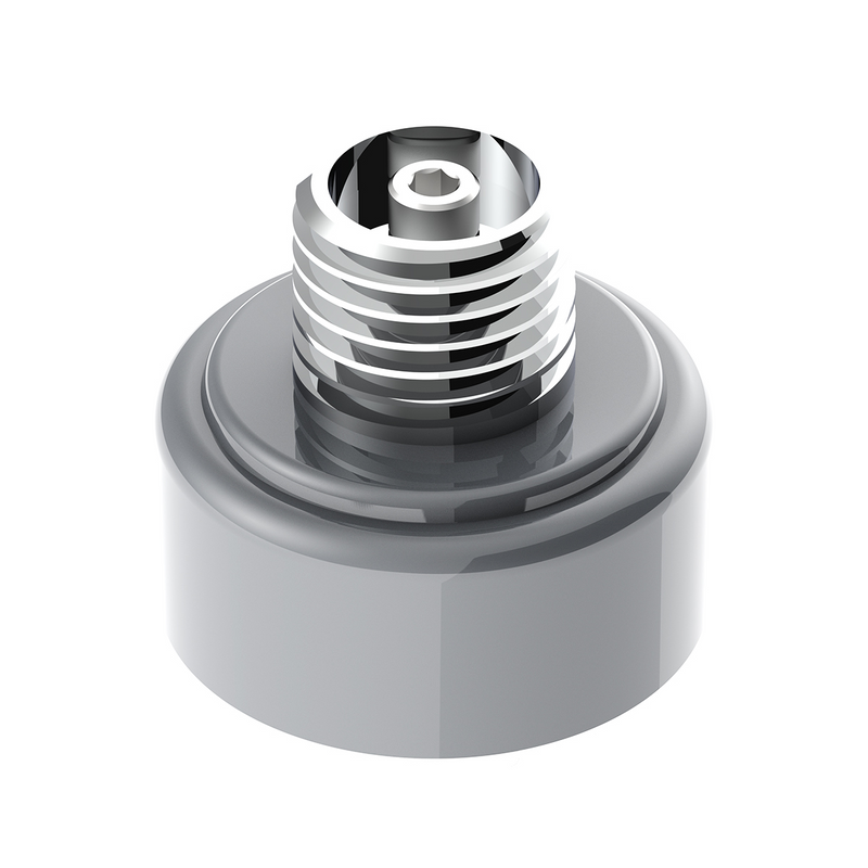 Thread-On Shift Knob Mounting Adapter For Eaton Fuller Style 9/10 Shifter - Liquid Silver