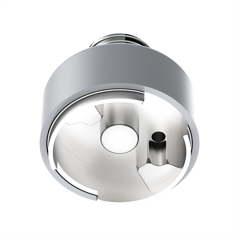 Thread-On Shift Knob Mounting Adapter For Eaton Fuller Style 9/10 Shifter - Liquid Silver