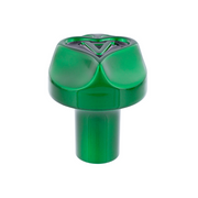 Ace Of Spades Air Valve Knob - Emerald Green With Gloss Black Inlay