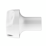 Ace Of Spades Air Valve Knob - Pearl White With Gloss Red Inlay