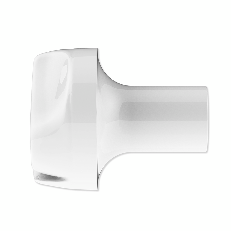 Ace Of Spades Air Valve Knob - Pearl White With Gloss Red Inlay
