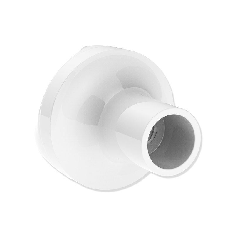 Ace Of Spades Air Valve Knob - Pearl White With Gloss Red Inlay