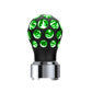 THREAD-ON PHOENIX STYLE BALL GEARSHIFT KNOB WITH LED 9/10 SPEED ADPATER (Choose Color) (Choose LED Color) SHIFTER Matte Black / Green Lavender