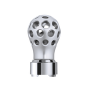 Thread-On Annodized Phoenix Ball Gearshift Knob With LED 9/10 Speed Adapter-Green LED
