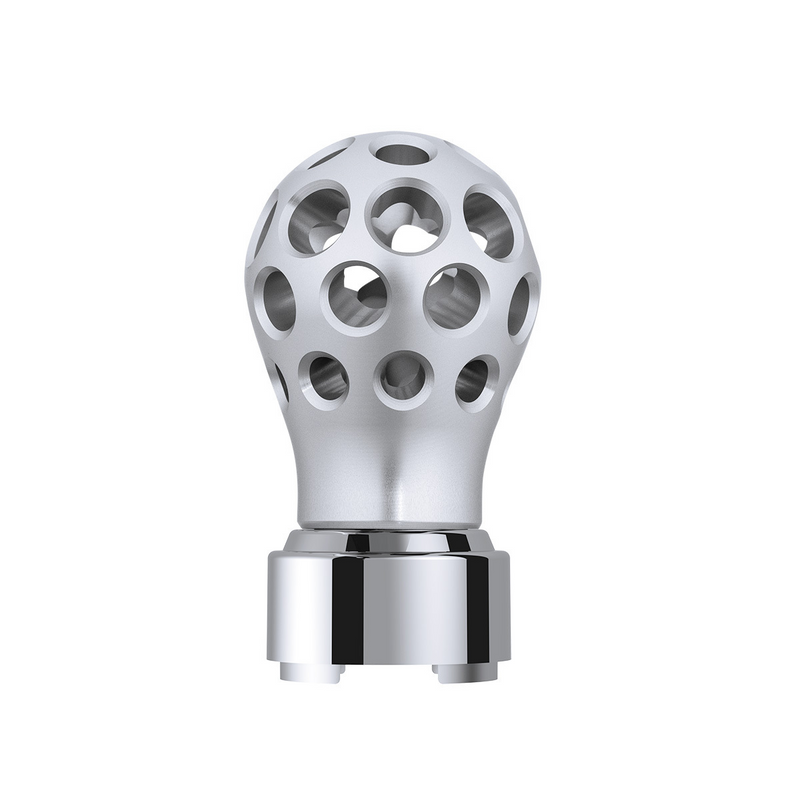 Thread-On Annodized Phoenix Ball Gearshift Knob With LED 9/10 Speed Adapter-Green LED
