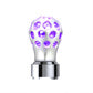 THREAD-ON PHOENIX STYLE BALL GEARSHIFT KNOB WITH LED 9/10 SPEED ADPATER (Choose Color) (Choose LED Color) SHIFTER Clear Anodized / Purple Thistle
