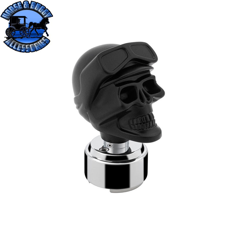 UP-71120 Thread-On Skull Biker Shift Knob & Adapter For Eaton Fuller Style 9/10 Shifter Shift Knob Dark Slate Gray