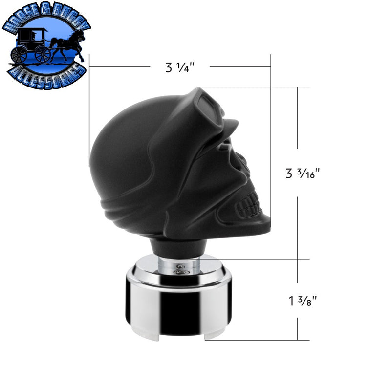 UP-71120 Thread-On Skull Biker Shift Knob & Adapter For Eaton Fuller Style 9/10 Shifter Shift Knob Dark Slate Gray