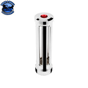 M30X3.5 Thread-On Sonoma Style Gearshift Knob With Crystal (Choose Finish) (Choose Color) Shift Knob Chrome / Red Black