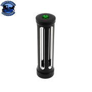 M30X3.5 Thread-On Sonoma Style Gearshift Knob With Crystal (Choose Finish) (Choose Color) Shift Knob Matte Black / Green Dark Slate Gray