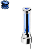 Thread-On Sonoma Style Gearshift Knob With LED 9/10 Speed Adapter (Choose Finish) (Choose LED Color) Shift Knob Chrome / Blue Light Gray