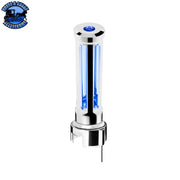 Thread-On Sonoma Style Gearshift Knob With LED 13/15/18 Speed Adapter (Choose Finish) (Choose LED Color) Shift Knob Chrome / Amber,Chrome / Blue,Chrome / Clear,Chrome / Green,Chrome / Purple,Chrome / Red,Matte Black / Amber,Matte Black / Blue,Matte Black / Clear,Matte Black / Green,Matte Black / Purple,Matte Black / Red Light Gray