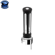 Thread-On Sonoma Style Gearshift Knob With LED 13/15/18 Speed Adapter (Choose Finish) (Choose LED Color) Shift Knob Chrome / Amber,Chrome / Blue,Chrome / Clear,Chrome / Green,Chrome / Purple,Chrome / Red,Matte Black / Amber,Matte Black / Blue,Matte Black / Clear,Matte Black / Green,Matte Black / Purple,Matte Black / Red Lavender