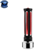 Thread-On Sonoma Style Gearshift Knob With LED 13/15/18 Speed Adapter (Choose Finish) (Choose LED Color) Shift Knob Chrome / Amber,Chrome / Blue,Chrome / Clear,Chrome / Green,Chrome / Purple,Chrome / Red,Matte Black / Amber,Matte Black / Blue,Matte Black / Clear,Matte Black / Green,Matte Black / Purple,Matte Black / Red Light Pink