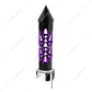 THREAD-ON BROOKLYN STYLE SPIKE GEARSHIFT KNOB WITH LED 13/15/18 SPEED ADAPTER (Choose LED Color) Knob Purple Black