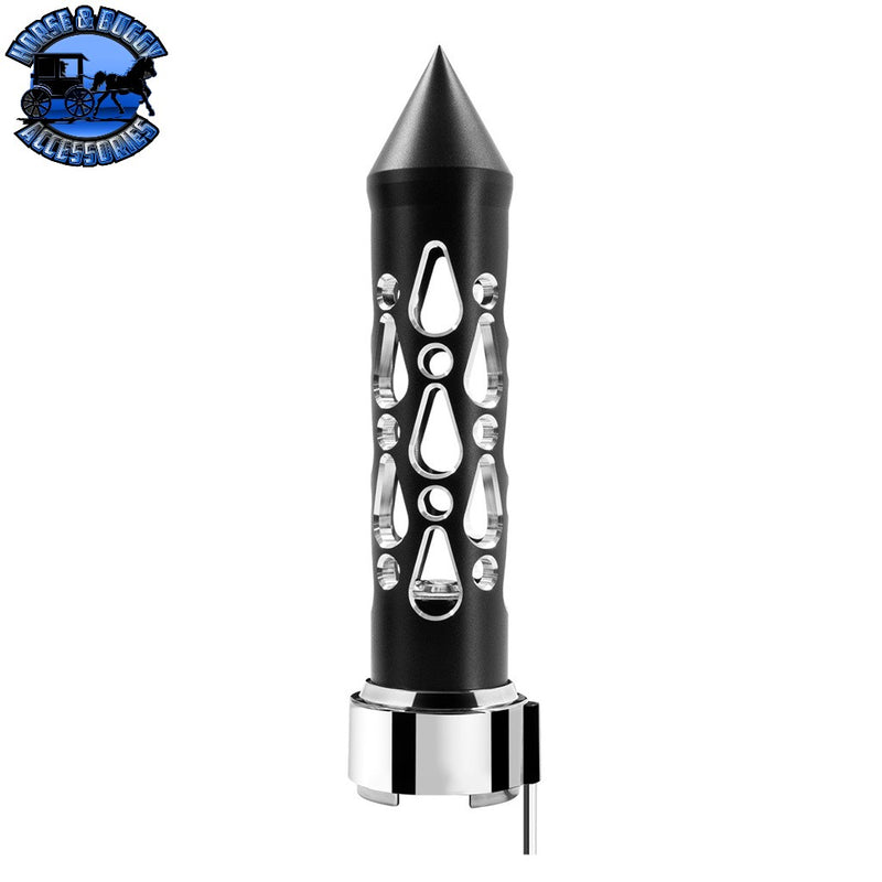 Thread-On Brooklyn Style Spike Gearshift Knob With LED 9/10 Speed Adapter (Choose LED color) SHIFTER Amber,Blue,White,Green,Purple,Red Light Gray