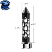 Thread-On Brooklyn Style Spike Gearshift Knob With LED 9/10 Speed Adapter (Choose LED color) SHIFTER Amber,Blue,White,Green,Purple,Red Light Gray